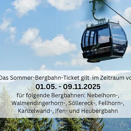 Bergfex Alpensonne Mit Sommer-bergbahnticket Apartment Oberstdorf
